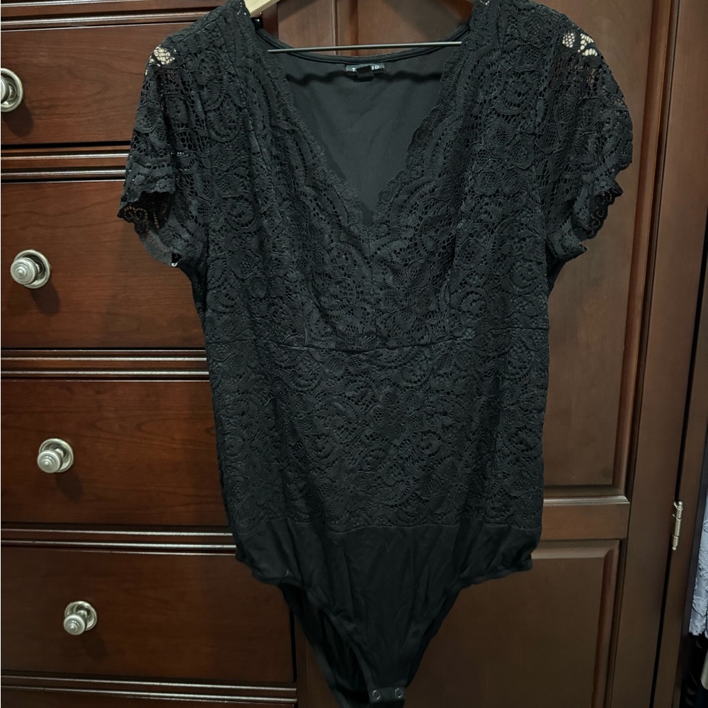 Torrid Sheer Lace Bodysuit